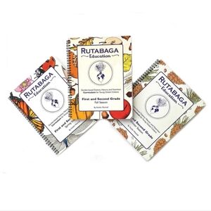 NWT 3 book set +Recipe book Gardening Curriculum from Rutabaga Education Science